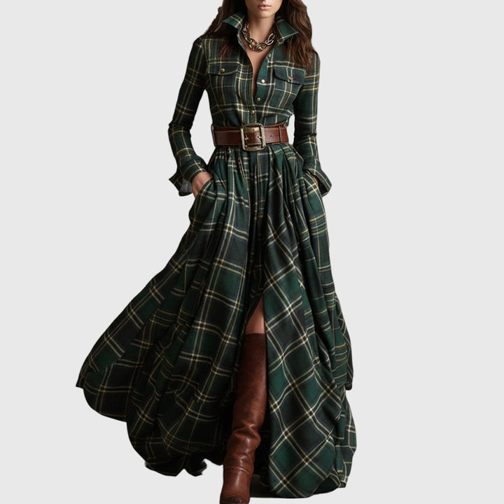 Teodora - Sofisticirana košulja-haljina sa pojasom