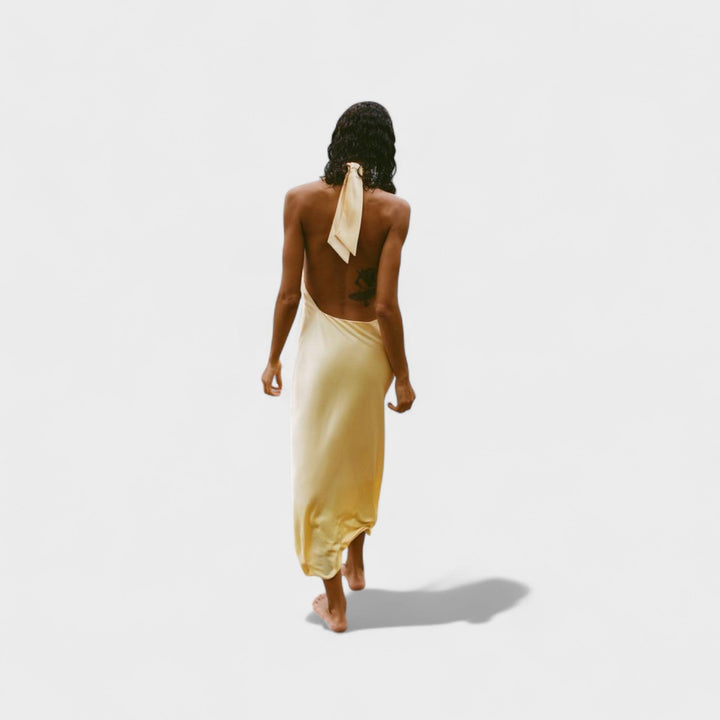 Sofia – Halter Saten Haljina