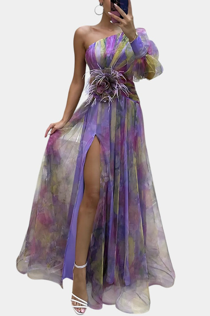 Teodora Asimetrična Maxi Haljina