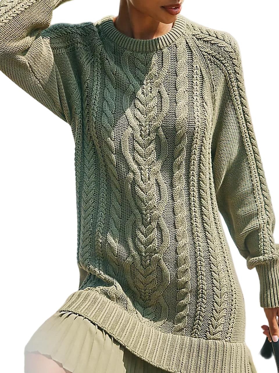 Nika - Kratka pletena haljina