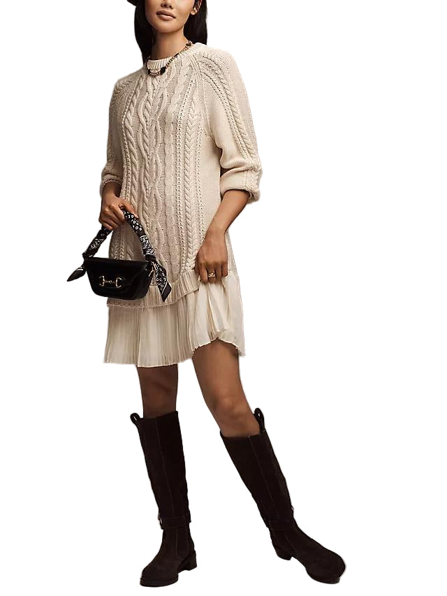 Nika - Kratka pletena haljina