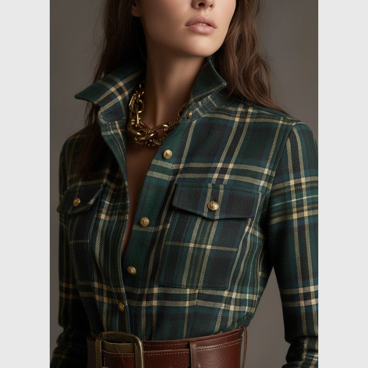 Teodora - Sofisticirana košulja-haljina sa pojasom