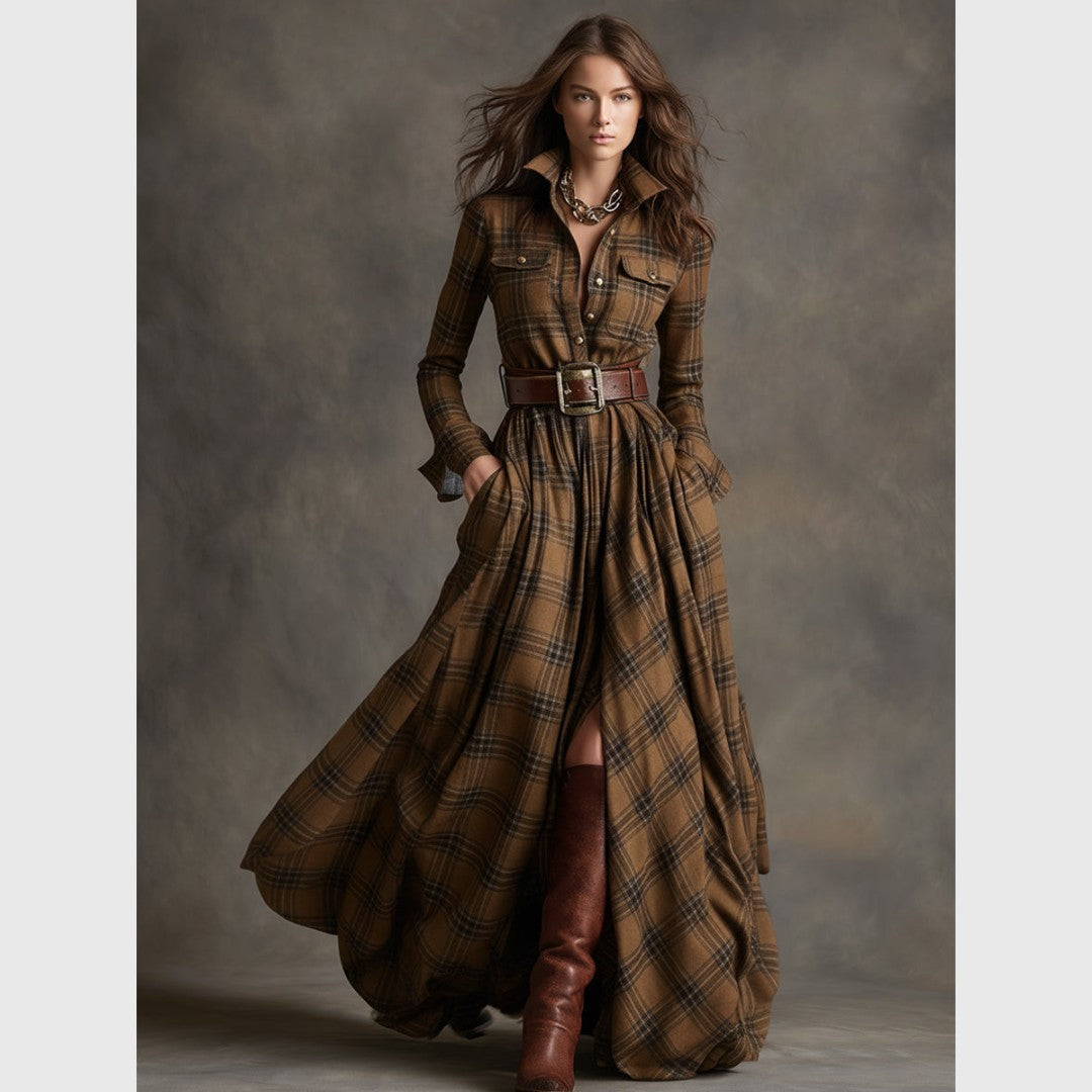 Teodora - Sofisticirana košulja-haljina sa pojasom