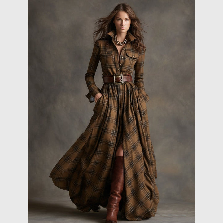 Teodora - Sofisticirana košulja-haljina sa pojasom