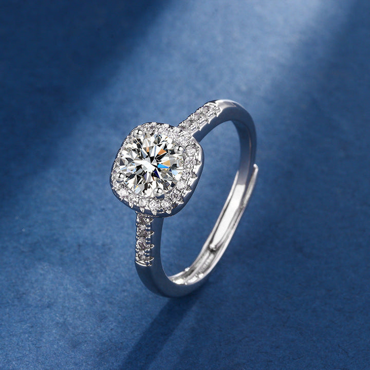 Ekskluzivni Set Nakit od Bele Zlata Aria Square Radiant