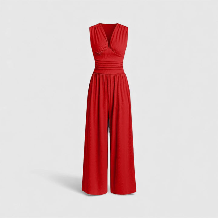 Jelena - Šik kombinezon širokih nogavica bez rukava