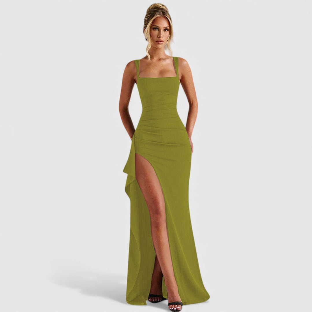 Ana - Elegantna duga slip haljina otvorenih leđa