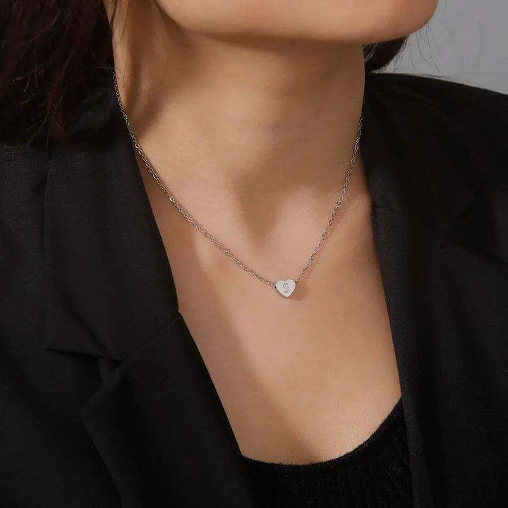 Večni Srce Inicijal Choker Ogrlica