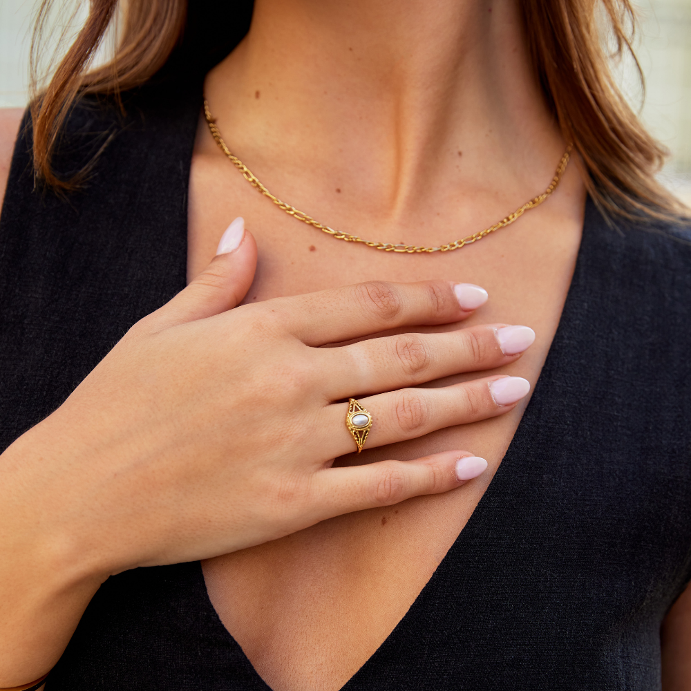 Royal - Vintage Prsten sa Perlama