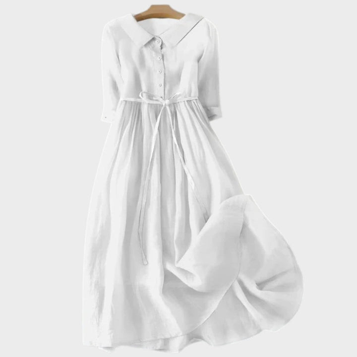 Ena - Ljetna haljina s vezicom u struku