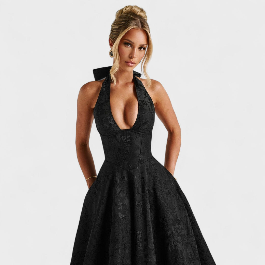 Julieta – Midi haljina s halter izrezom