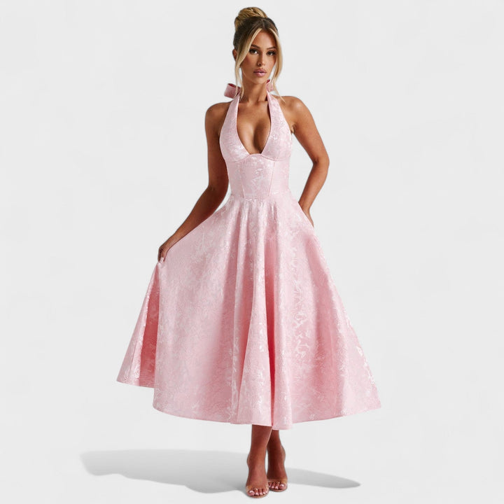 Julieta – Midi haljina s halter izrezom