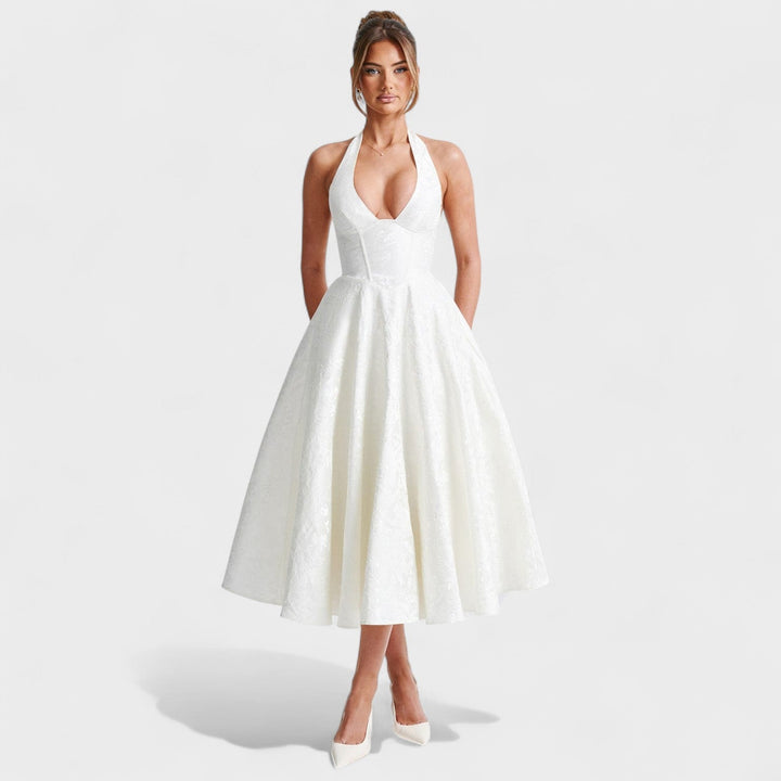 Julieta – Midi haljina s halter izrezom