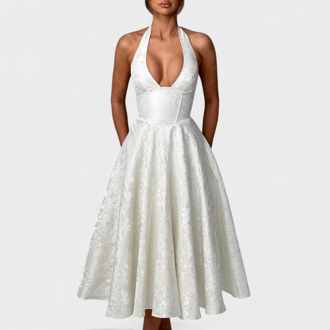 Julieta – Midi haljina s halter izrezom