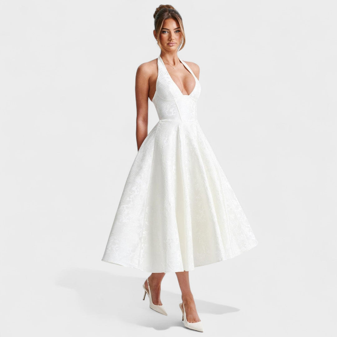 Julieta – Midi haljina s halter izrezom