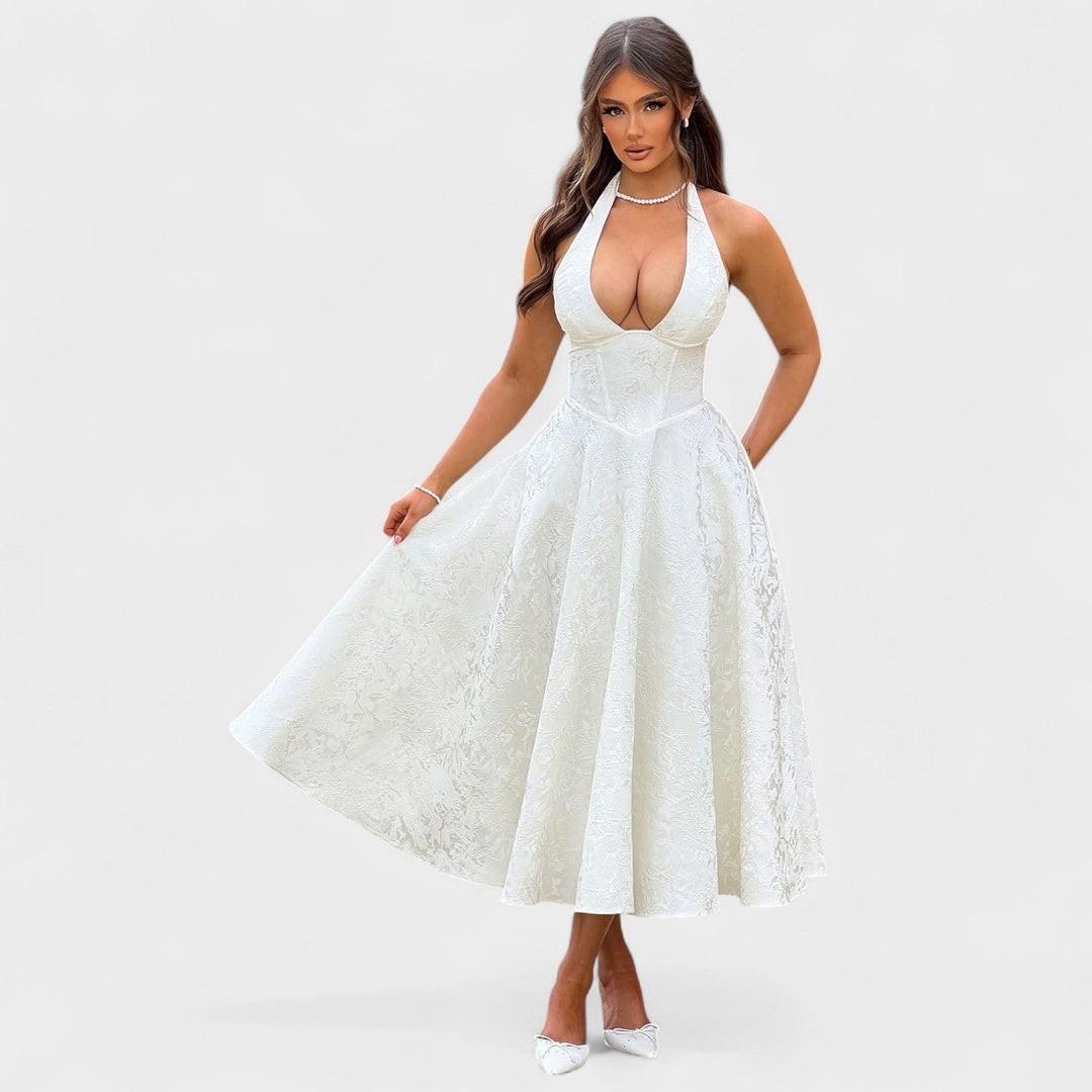 Julieta – Midi haljina s halter izrezom