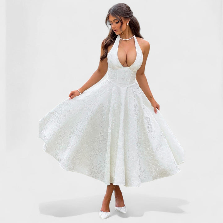 Julieta – Midi haljina s halter izrezom