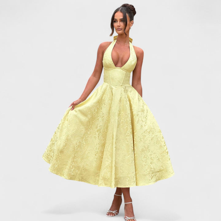 Julieta – Midi haljina s halter izrezom