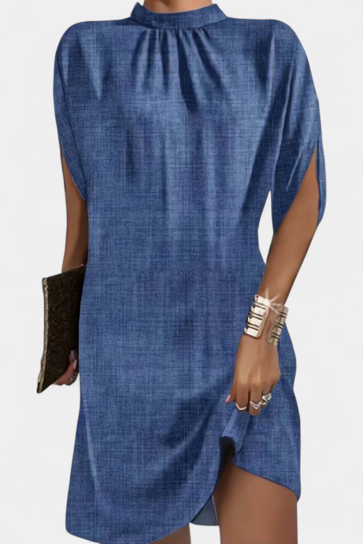 Ena Midi Haljina Bez Vremenskog Okvira s Okruglim Izrezom