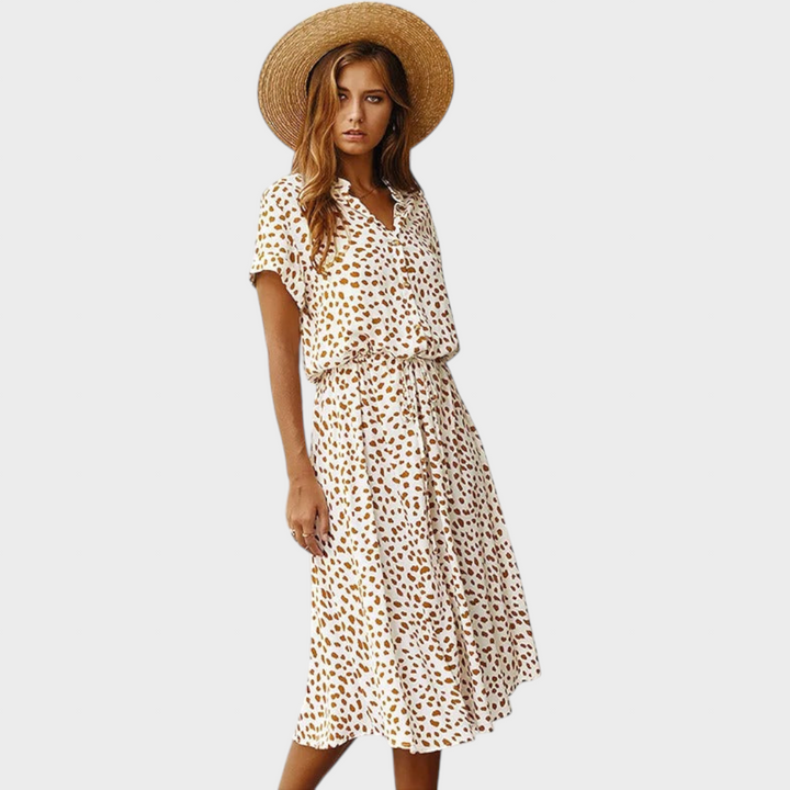 Tena - Elegantna Ljetna Haljina Višebojna