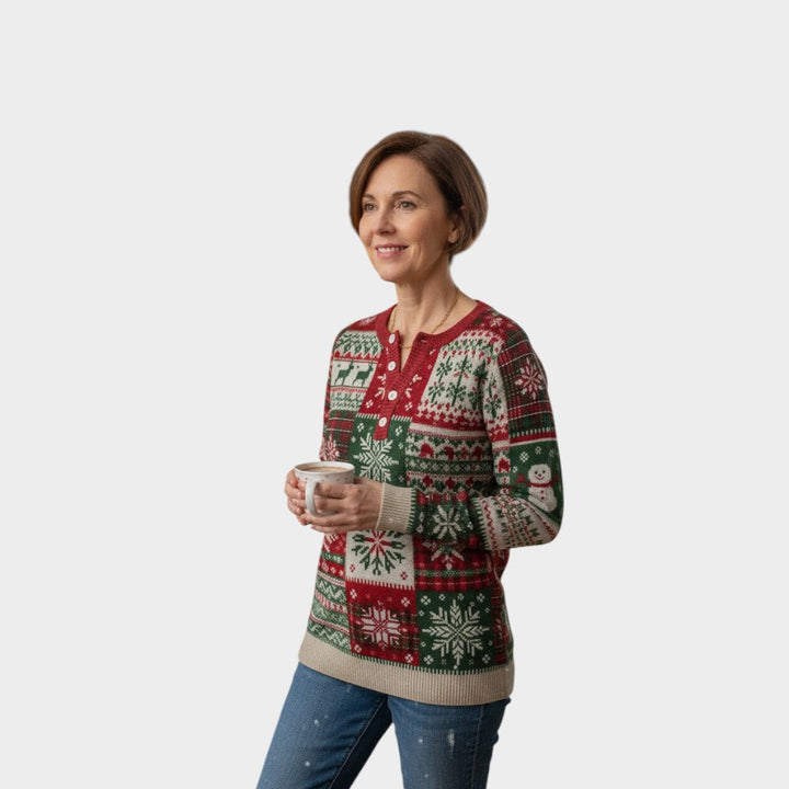 Sanne - Ženski božićni džemper